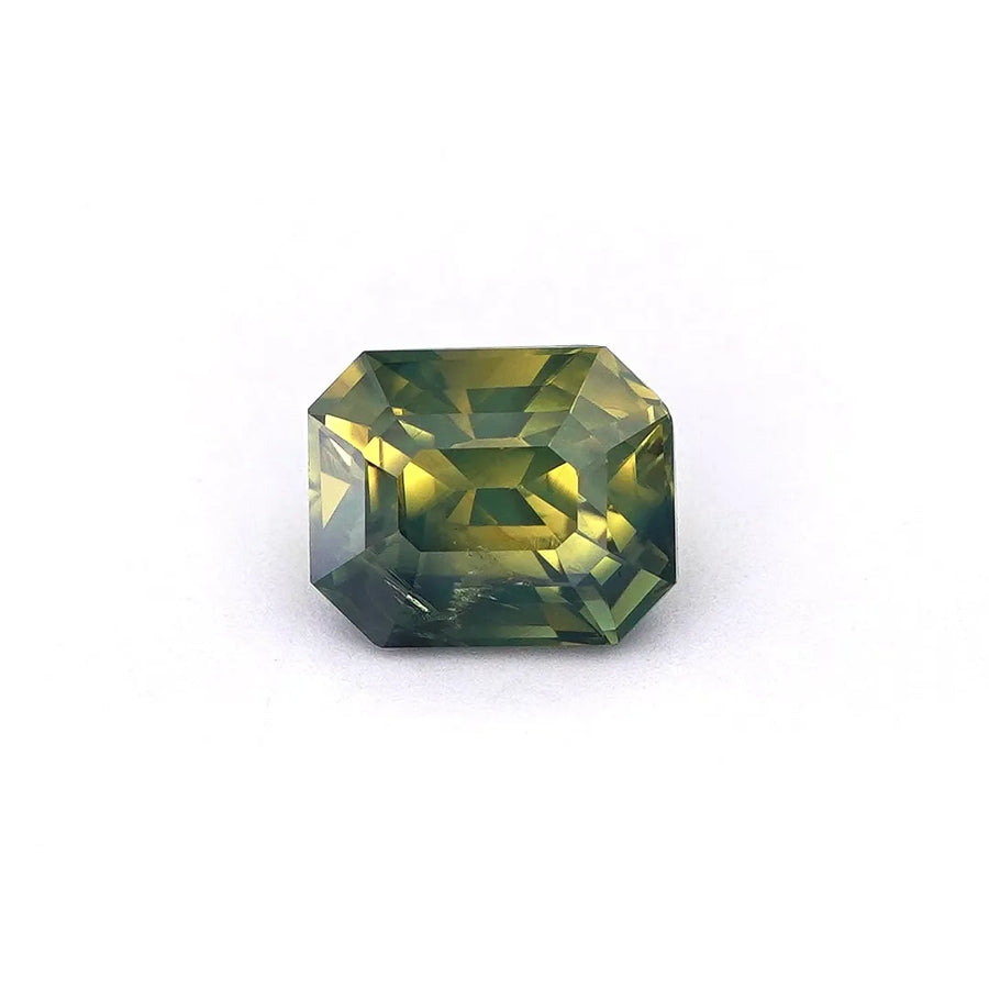 1.06ct Octagonal Natural Sapphire (Colour Green, Clarity Eye Clean, Cut Faceted)