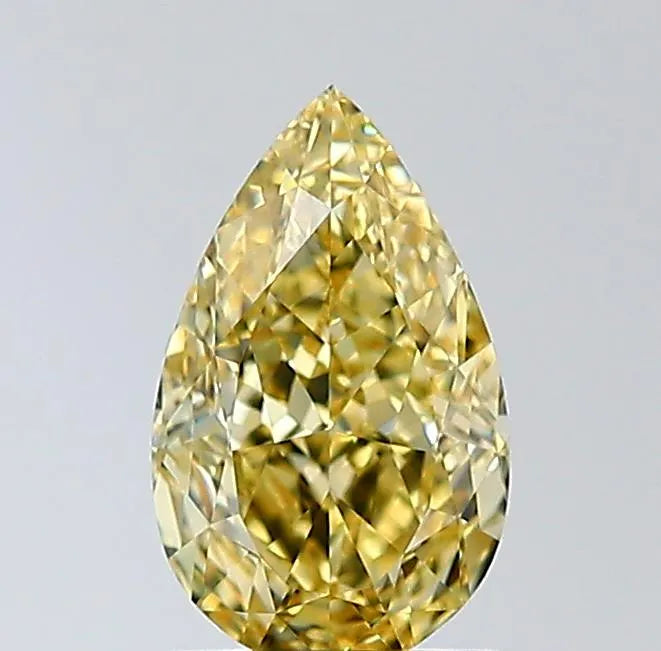 1.21ct Pear Natural Diamond (Colour Fancy Brownish Yellow, Clarity IF, GIA Certified)