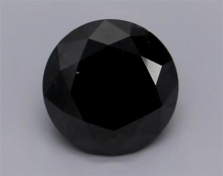 1.26ct Round Natural Diamond (Colour Fancy Dark Gray, Clarity VVS2, Cut EX, GIA Certified)