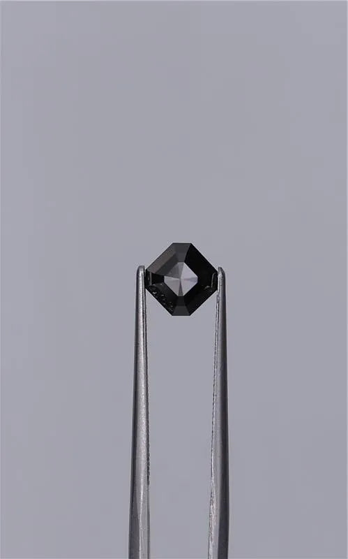 1.31ct Asscher Natural Diamond (Colour Fancy Black, Clarity VVS2, Cut EX, GIA Certified)