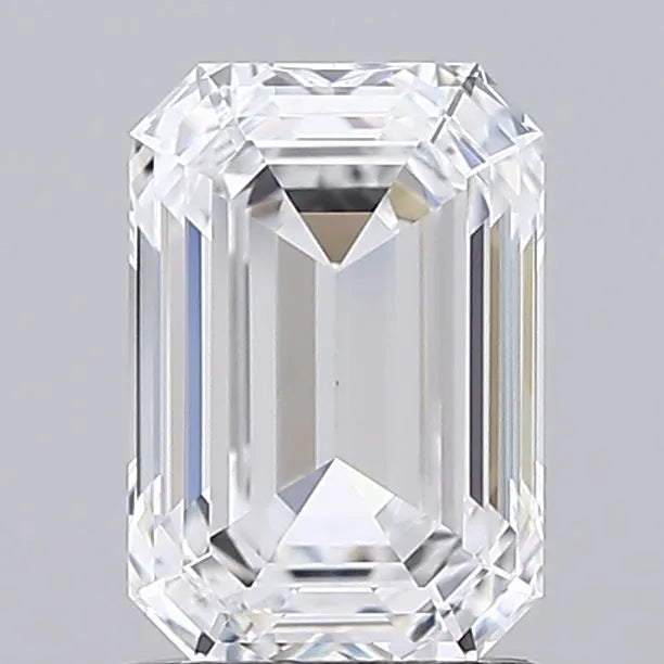 1.55ct Emerald Lab Grown Diamond (Colour D, Clarity IF, IGI Certified)