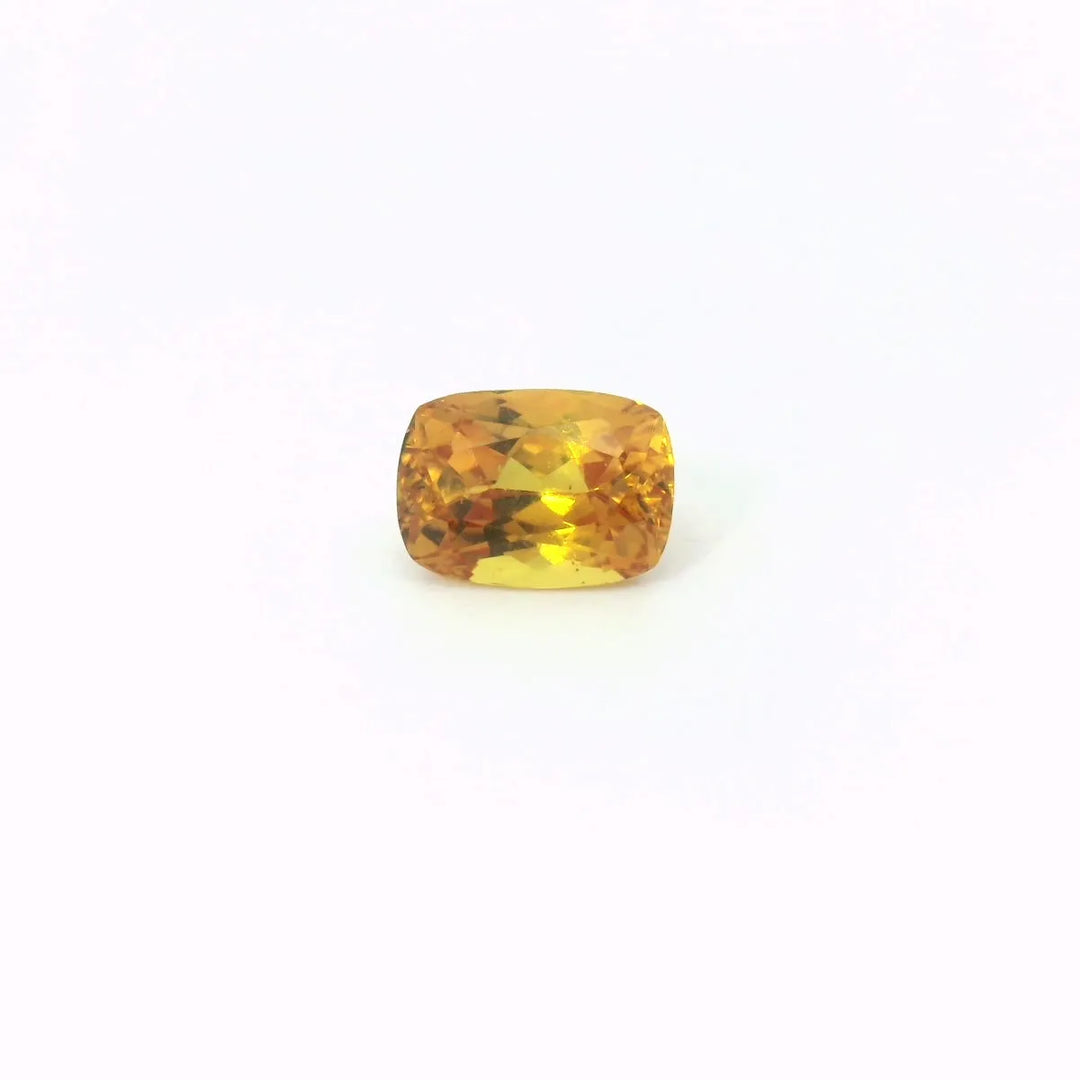 1.63ct Cushion Natural Sapphire (Colour Orange, Clarity Slightly Included, Cut Faceted)