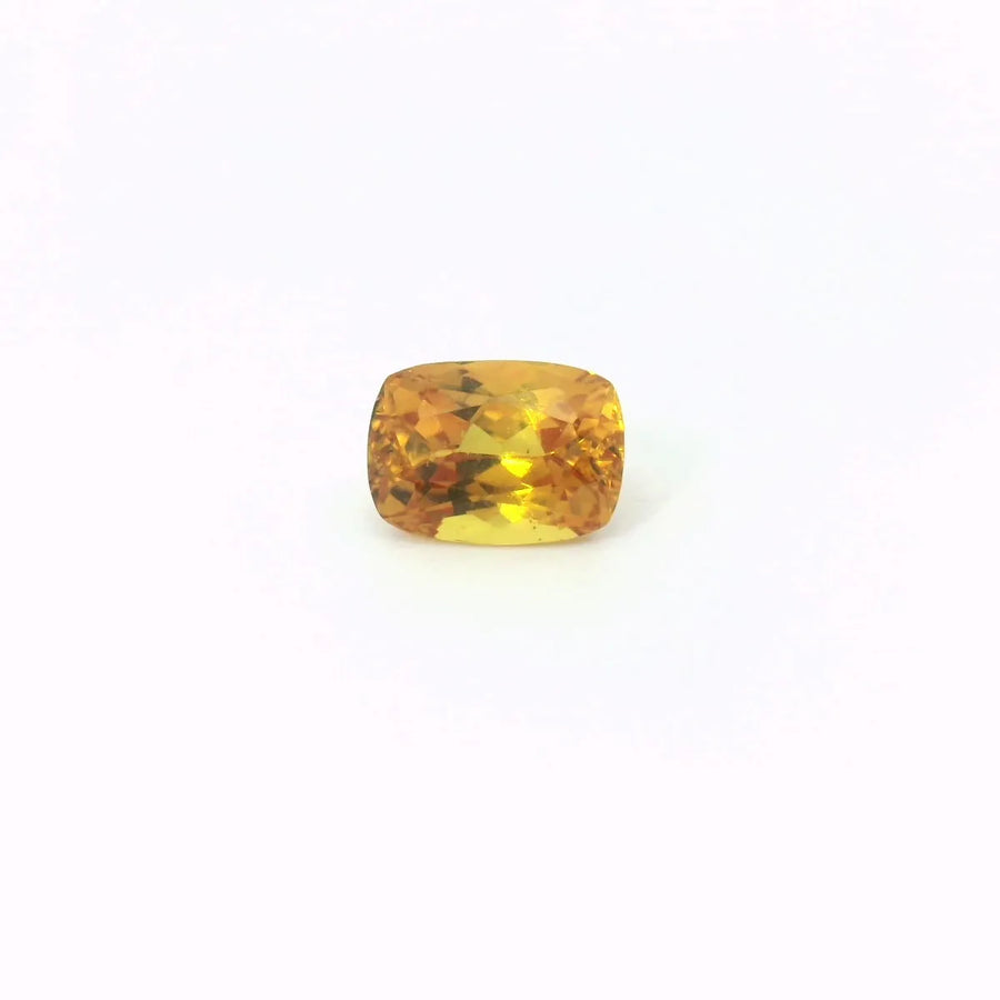 1.63ct Cushion Natural Sapphire (Colour Orange, Clarity Slightly Included, Cut Faceted)
