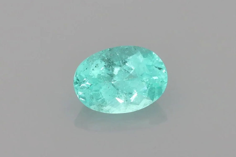 1.63ct Oval Natural Tourmaline (Colour Blue, Clarity Slightly Included, Cut Faceted)
