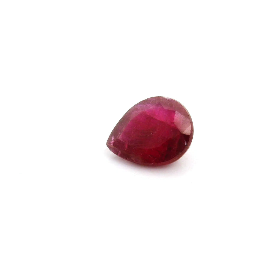 1.65ct Pear Natural Ruby (Colour Red, Clarity Moderately Included, Cut Faceted)