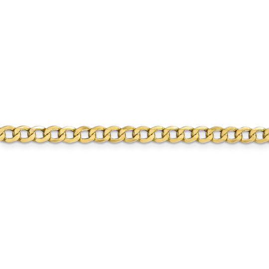 Cadena de Eslabones Curb Semi-Sólida de 10k y 4.3 mm (20 pulgadas)