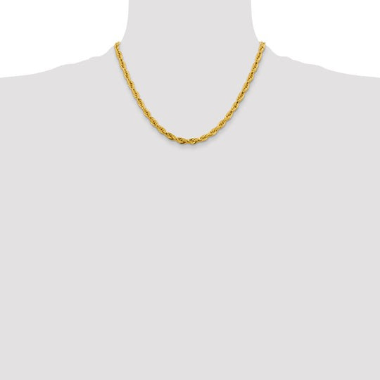 10k Semi-Solid Rope Chain - 4.75mm