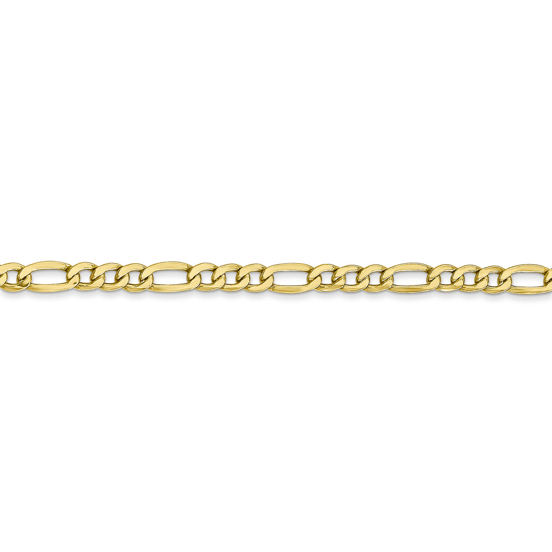 10k 3.5mm Semi-Solid Figaro Chain