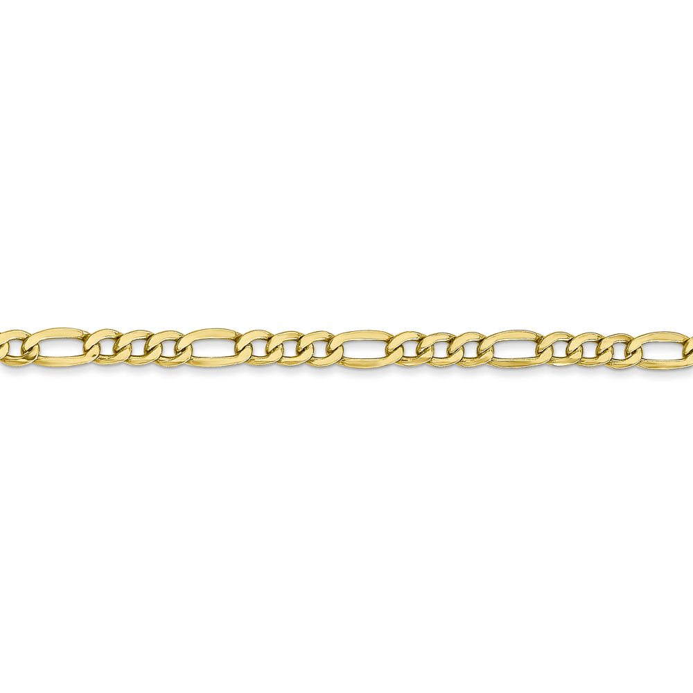 10k 3.5mm Semi-Solid Figaro Chain