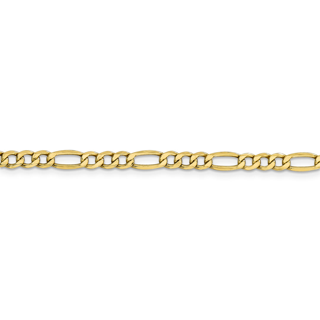 10k 4.2mm Semi-Solid Figaro Chain