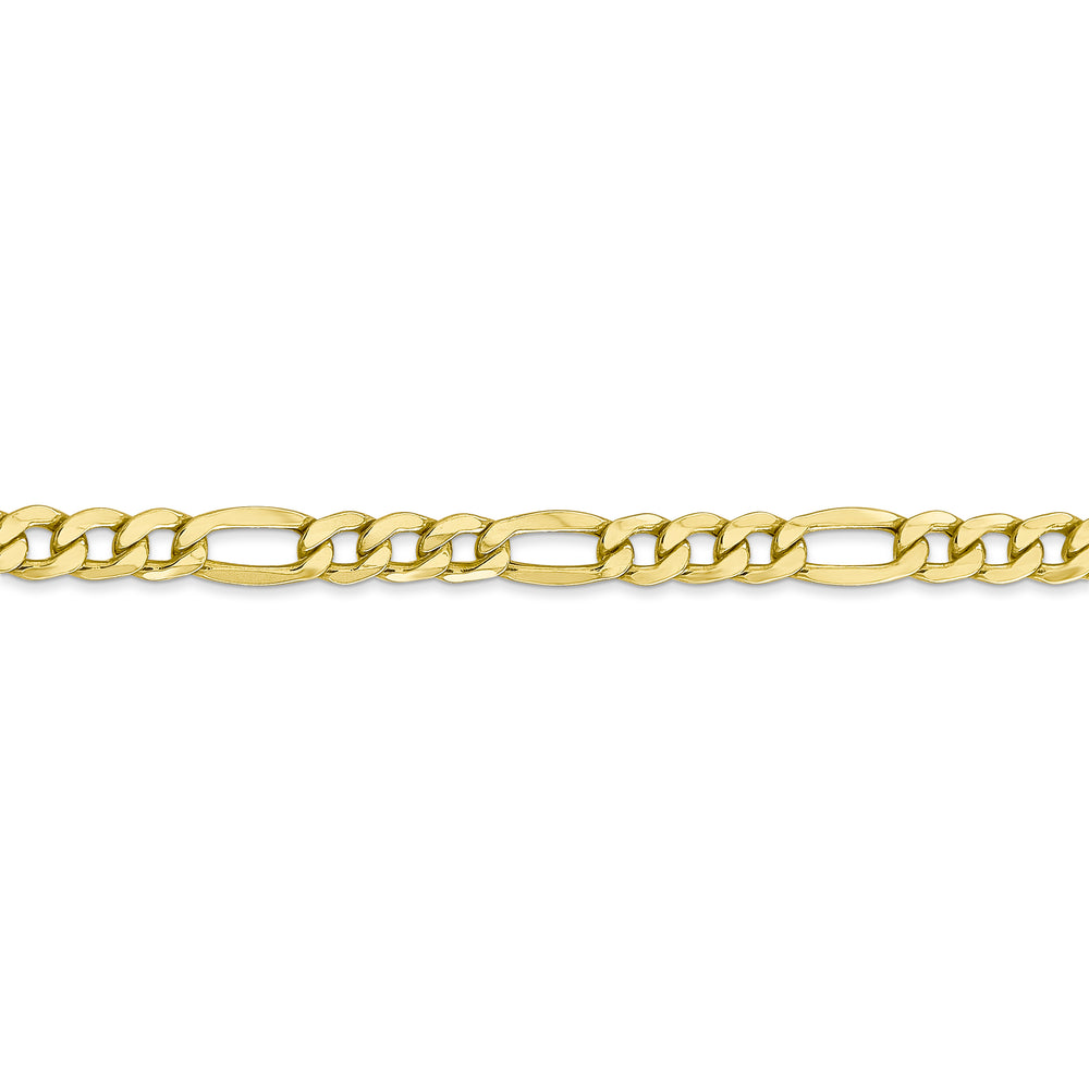 10k 5.35mm Semi-Solid Figaro Chain