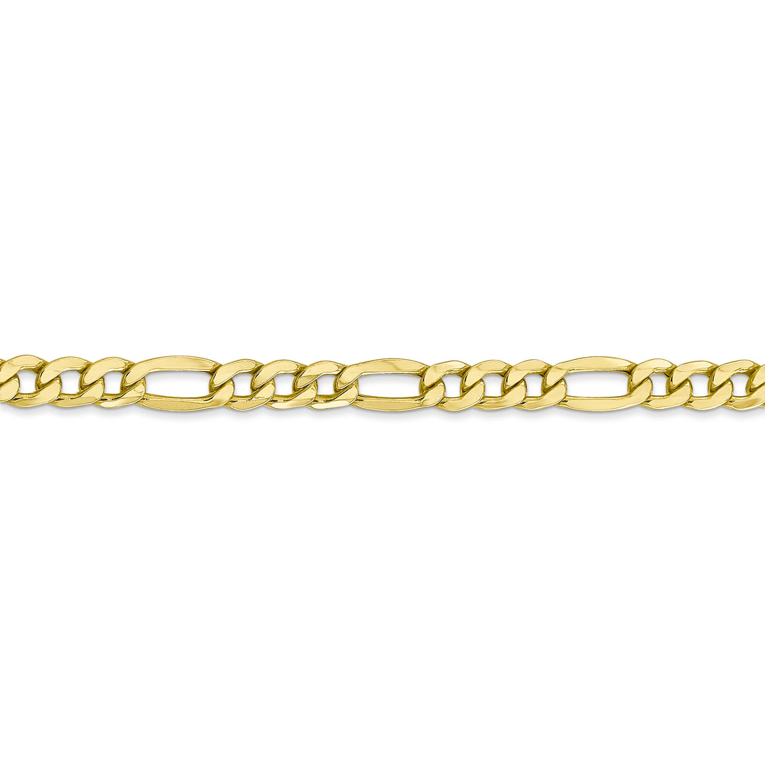 10k 5.35mm Semi-Solid Figaro Chain