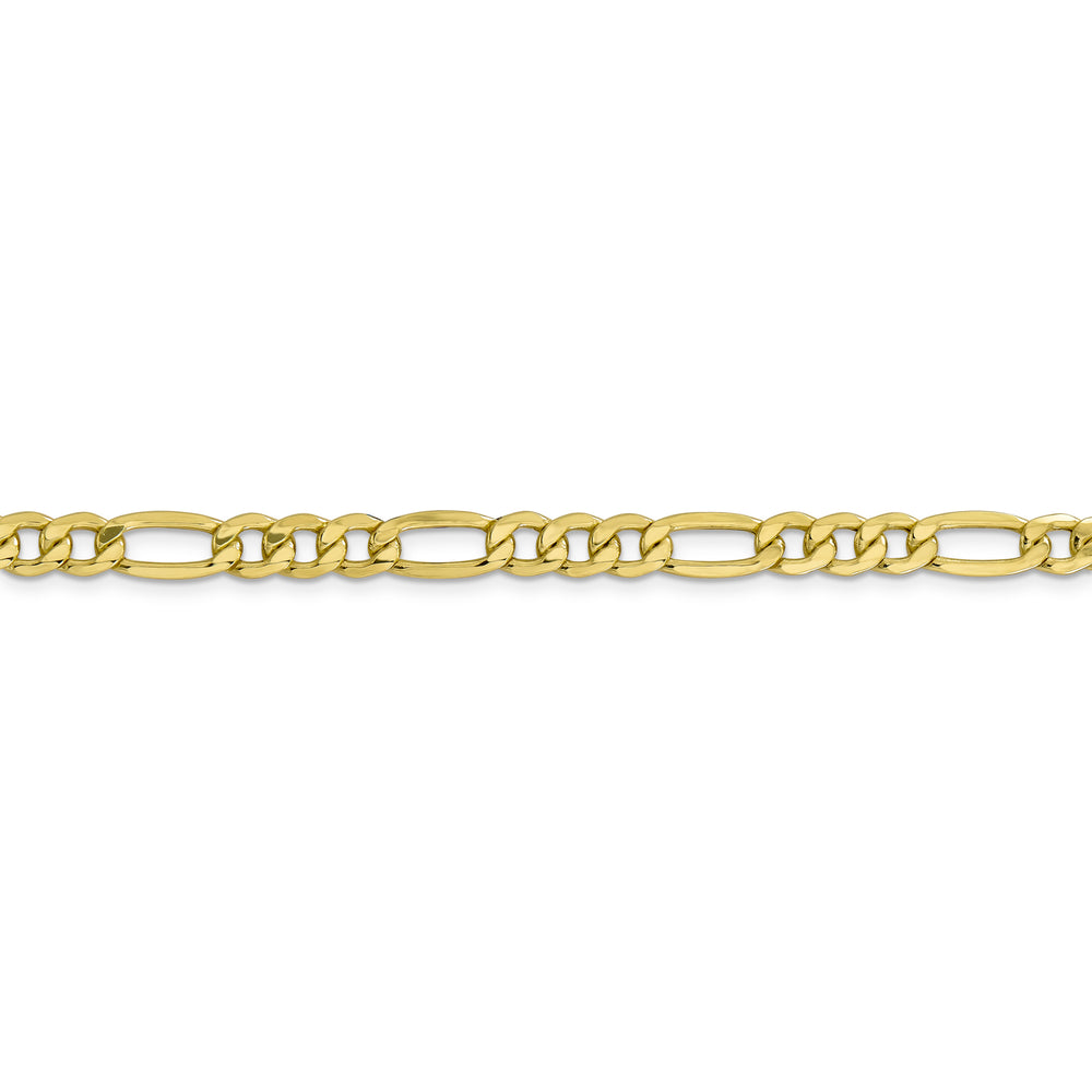 10k 6.25mm Semi-Solid Figaro Chain