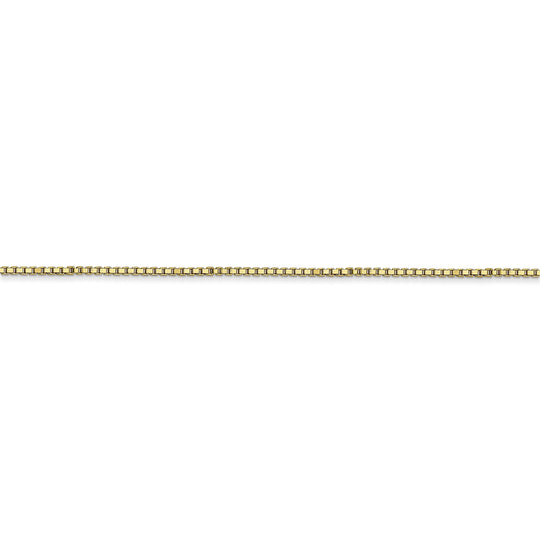 10k gold plated 1mm box chain
