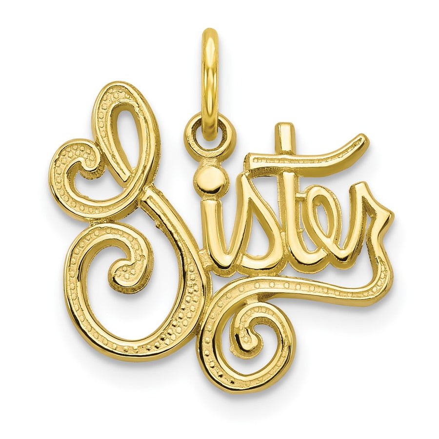 Dije "Sister" en Oro Amarillo de 10K