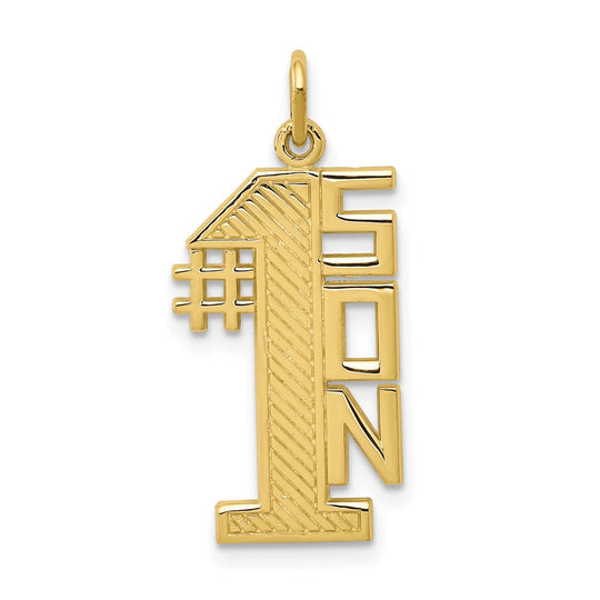 Dije "Son" Diseño Lineado en Oro de 10K