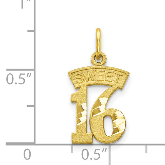 Dije Sweet 16 en Oro de 10k