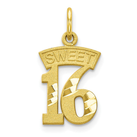 Dije Sweet 16 en Oro de 10k
