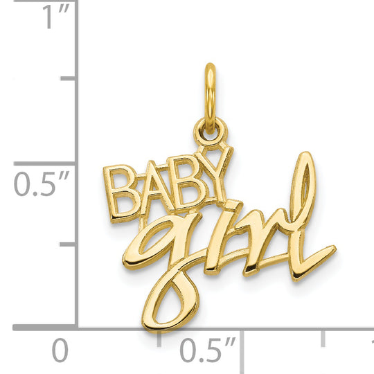 Dije "Baby Girl" en Oro Amarillo de 10k
