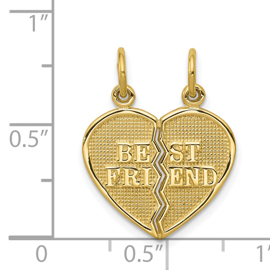 Dije "Best Friend" 2 Piezas Divisibles en Oro de 10k