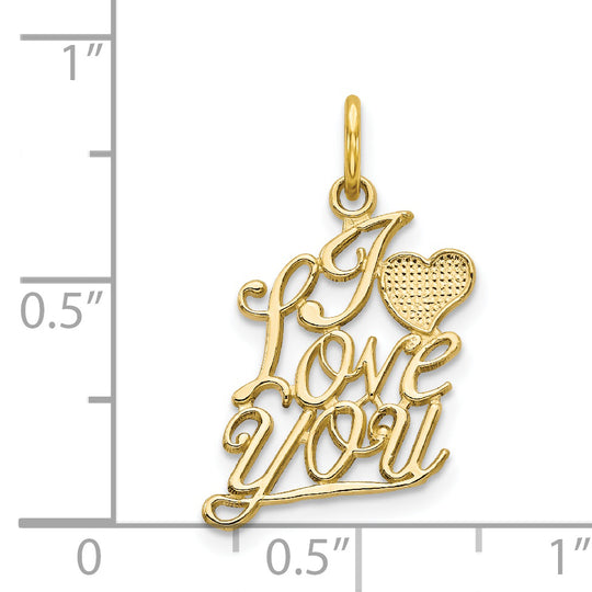 Dije "I Love You" en Oro Amarillo de 10K