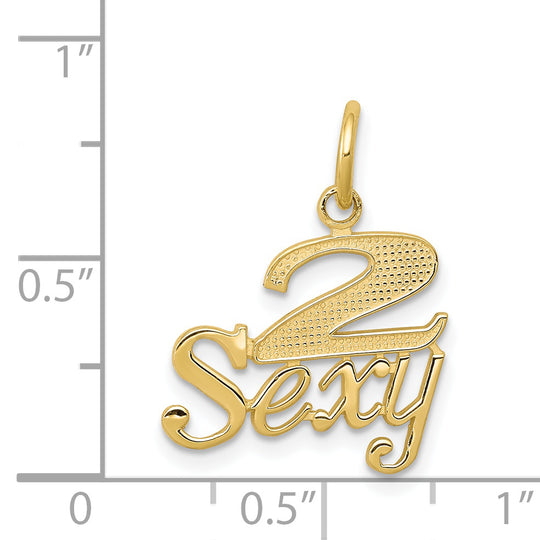Dije "2 Sexy" en Oro de 10k