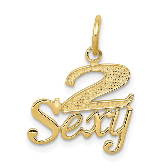 Dije "2 Sexy" en Oro de 10k