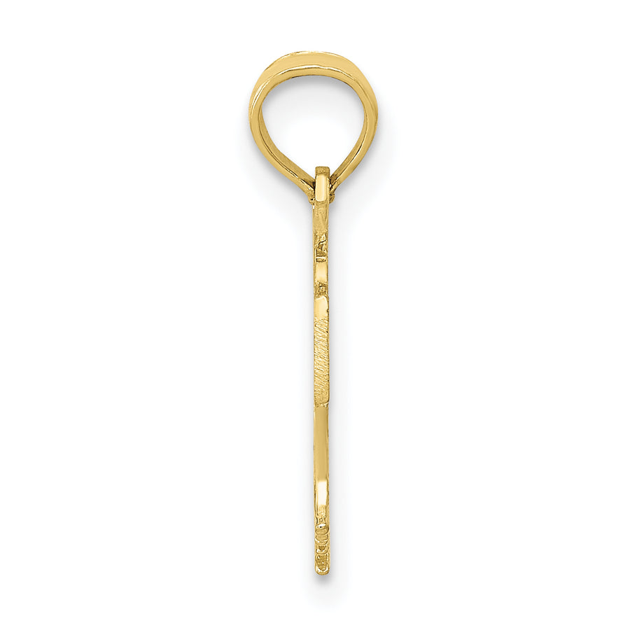 Colgante de Balón de Baloncesto en Red en Oro Amarillo de 10K