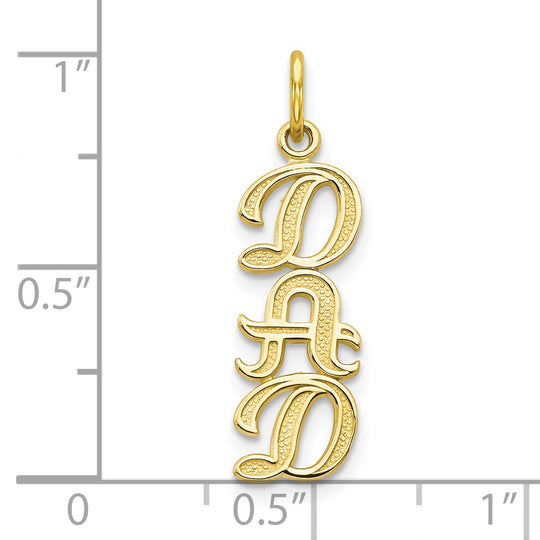 Charm "Dad" en Oro Amarillo de 10K