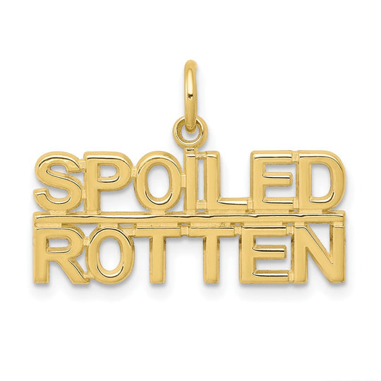Dije "Spoiled Rotten" en Oro Amarillo de 10K