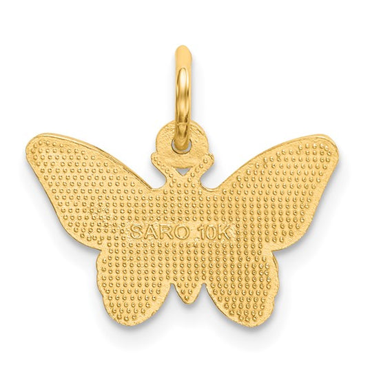 10k Butterfly Pendant