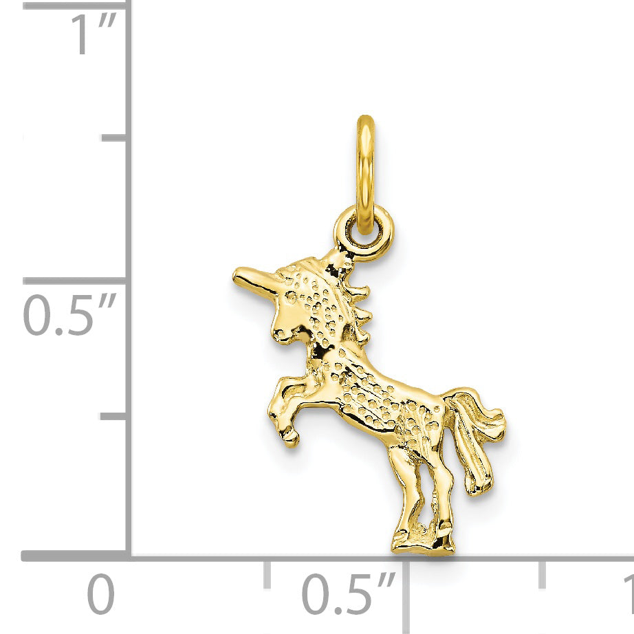 10K Gold Unicorn Pendant