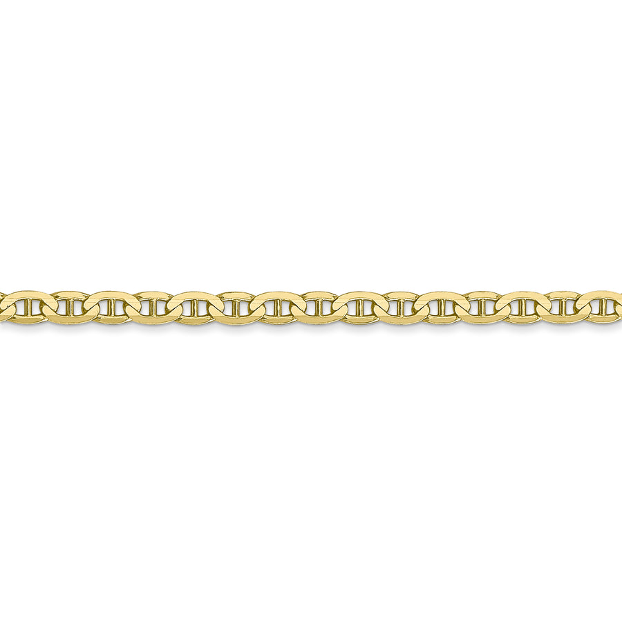 Cadena de Ancla Cóncava de 3 mm en Oro Amarillo de 10k