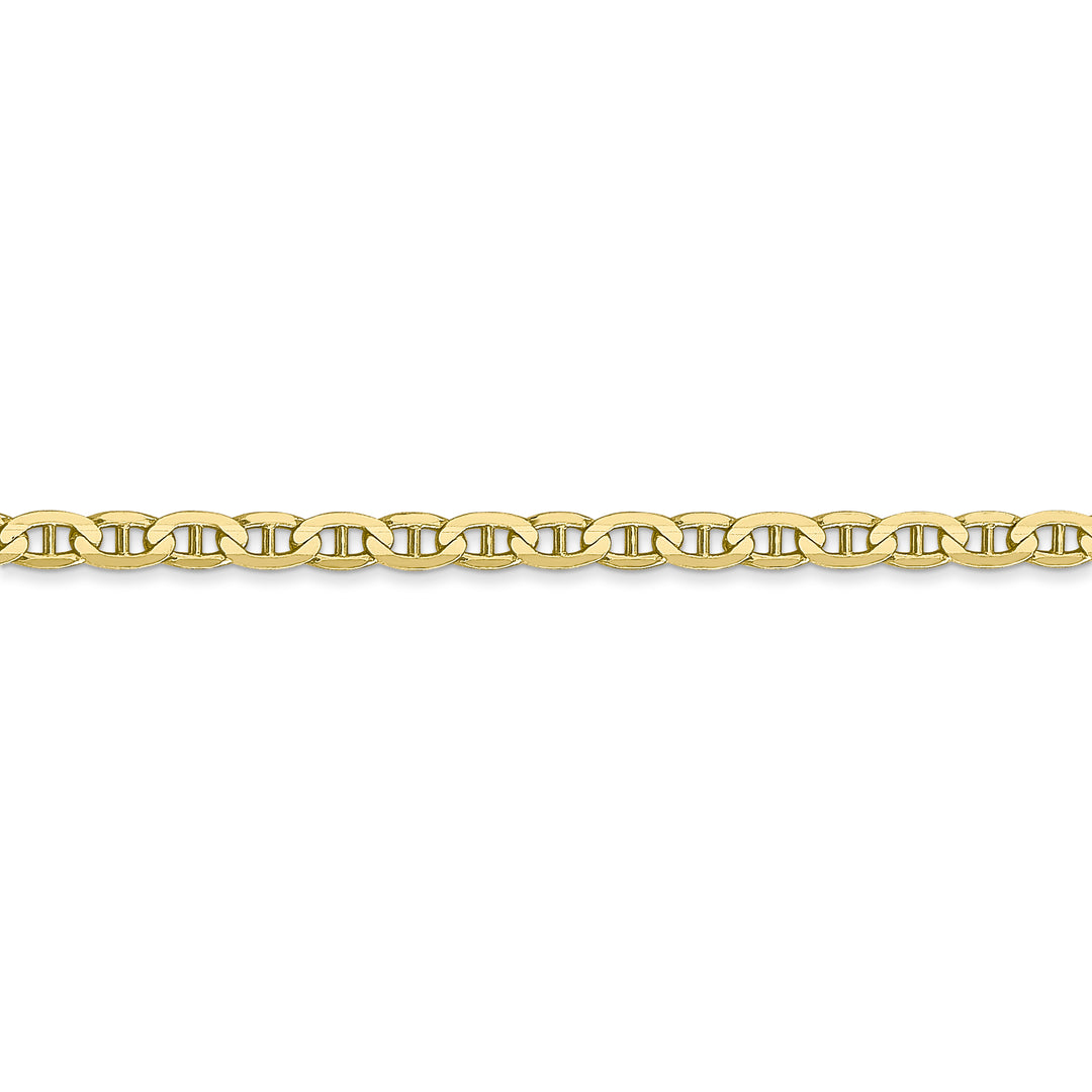 3mm Concave Anchor Chain in 10k Yellow Gold