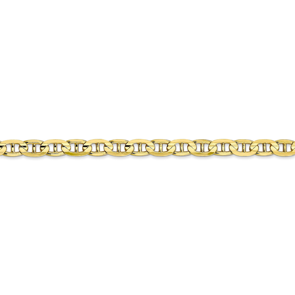 4.5mm Concave Anchor Chain in 10k Yellow Gold