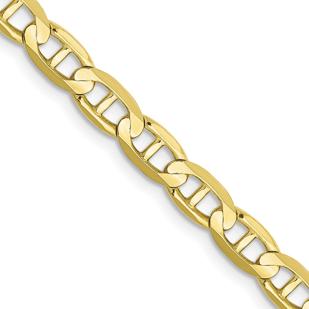 4.5mm Concave Anchor Chain in 10k Yellow Gold