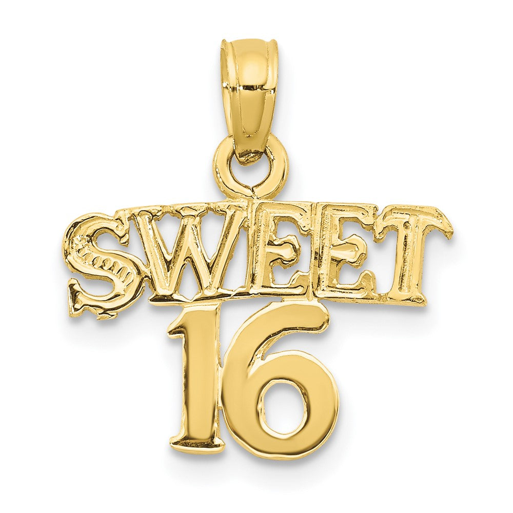 Colgante 10K Sweet 16 en Oro Amarillo
