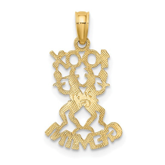 Dije de Zodiaco Géminis 100% de Oro de 10K
