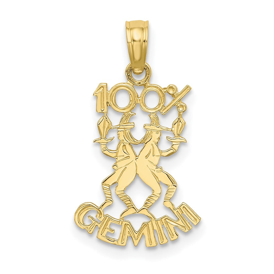 Dije de Zodiaco Géminis 100% de Oro de 10K