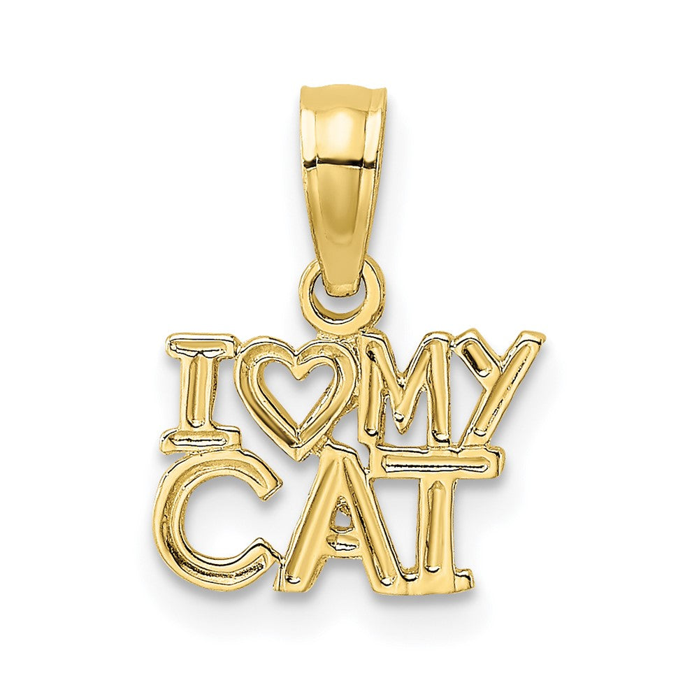 Dije "I ❤️ My Cat" en Oro Amarillo 10K