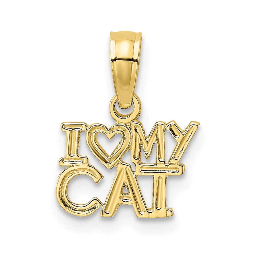 Dije "I ❤️ My Cat" en Oro Amarillo 10K