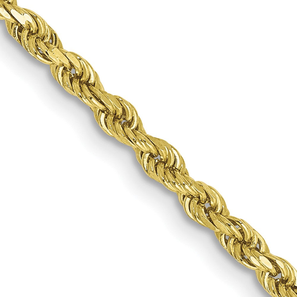 10k 2.5mm Semi-Solid D/C Rope Chain