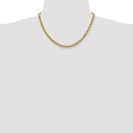 Cadena de Cuerda Semi-Sólida de 10k, 3.5 mm con Corte Diamantado