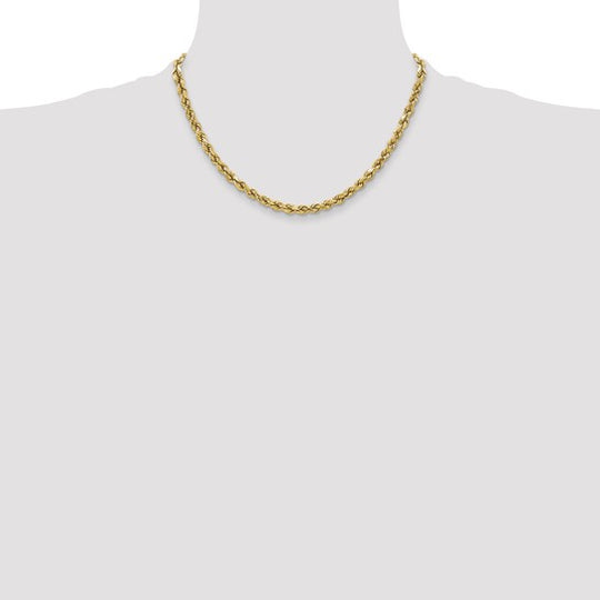 Cadena de Cuerda Semi-Sólida de 10k, 3.5 mm con Corte Diamantado