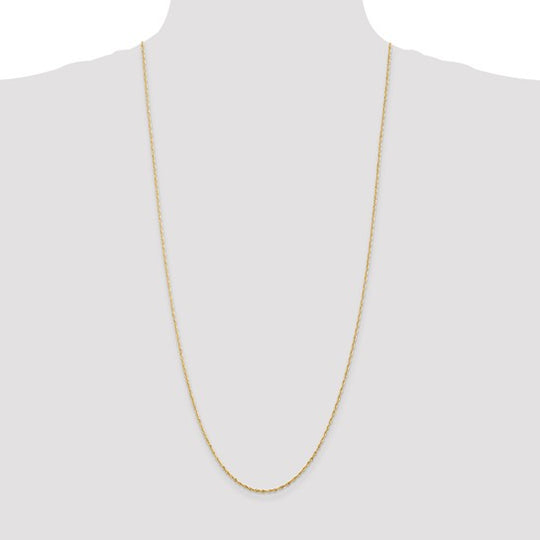 10K Yellow Gold Chain – 1.5mm Extra-Light Diamond-cut with Lobster Clasp