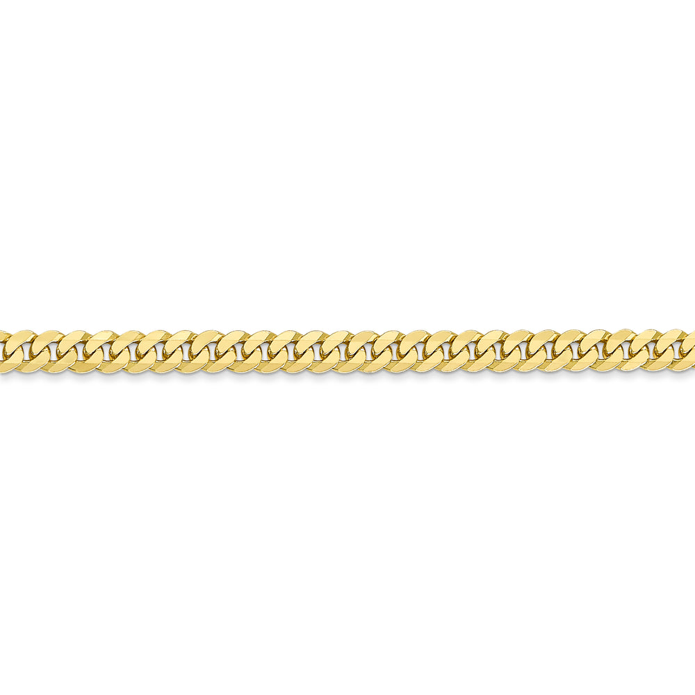 Cadena de Eslabones Planos Biselados de 10k y 3.9 mm