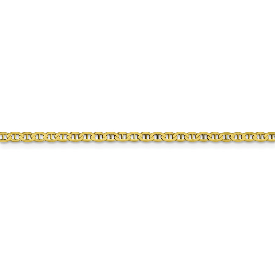 Cadena de Ancla Plana de 2.4 mm en Oro Amarillo de 10k