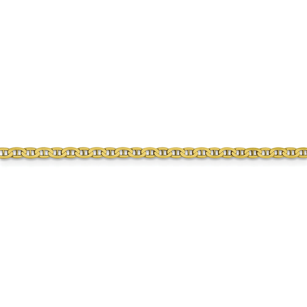 2.4mm Flat Anchor Chain in 10k Yellow Gold