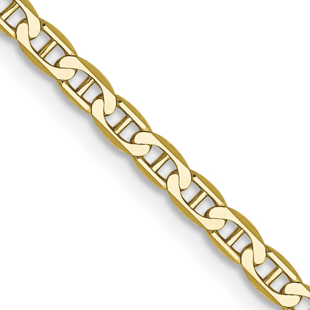 2.4mm Flat Anchor Chain in 10k Yellow Gold