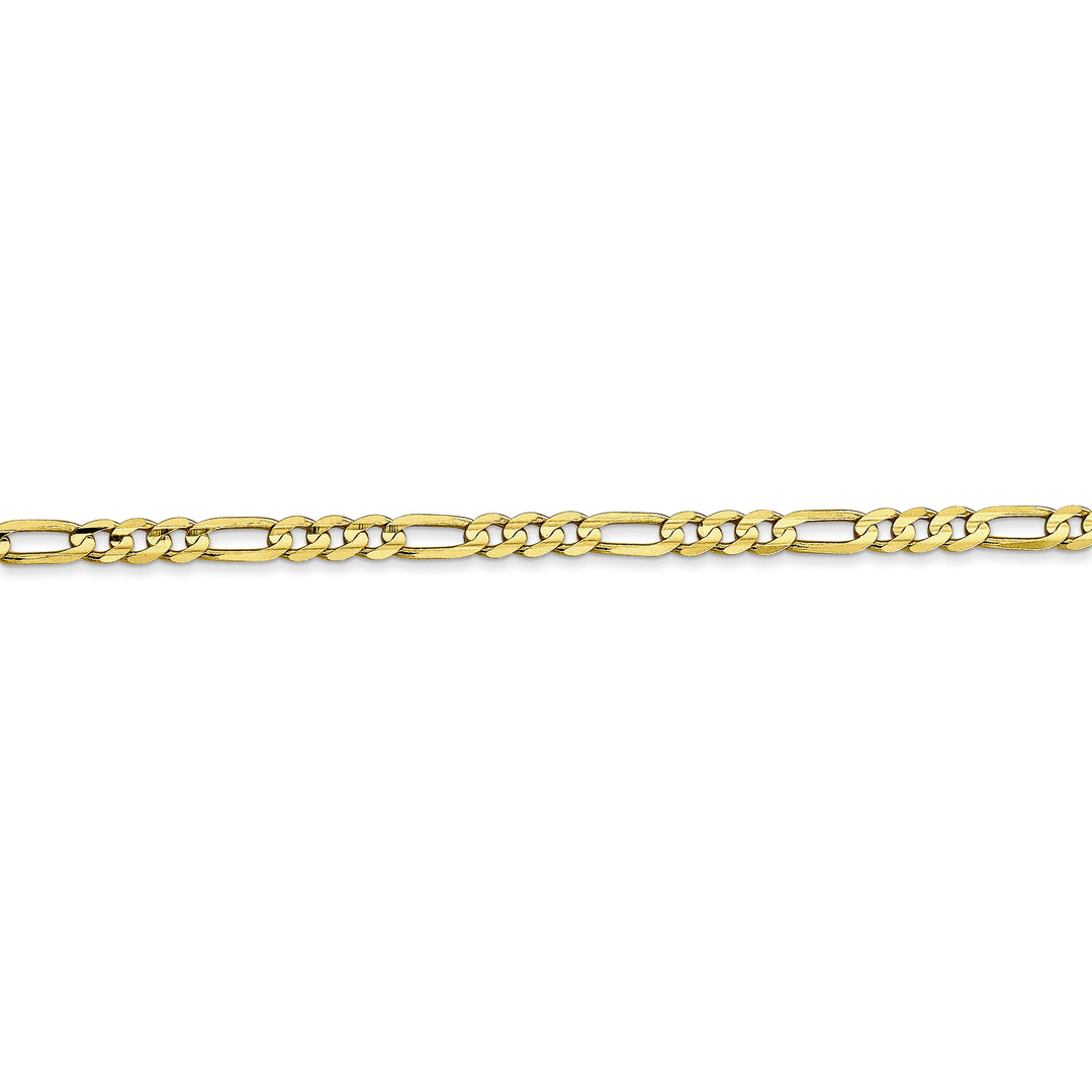 10K 3mm Flat Figaro Chain